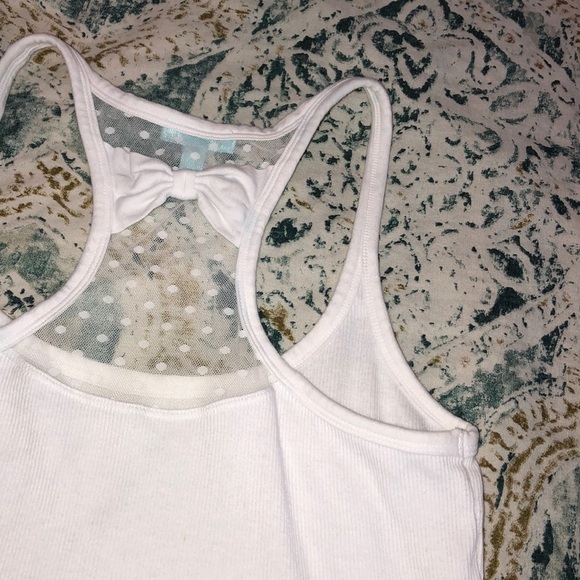 Betsey Johnson small wifey sequin tank top w/bow - Picture 5 of 5